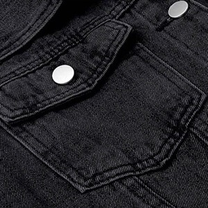 Mens Premium Quality Ripped <b>Vintage</b> <b>Denim</b> <b>Jacket</b> Plus Size and Regular Size Oversize Stand Collar <b>Denim</b> Oversize Jean for Winter - Product Image 6