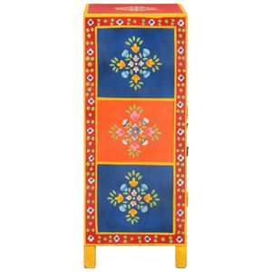 Aparador Pequeño en Colores Mixtos, Madera de Mango Sólida, Pieza de Mueble Única y Elegante - Product Image 5