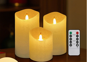 Bougie à motif aquatique en cire de paraffine rechargeable Type-C TOOWIN, lumière d'ambiance pour concert, lumière électronique télécommandée de Noël - Product Image 6