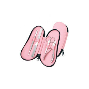 Kit de manucure et pédicure professionnel tout-en-un en acier inoxydable, outils de soin des ongles 5 en 1 : coupe-ongles, pince à cuticules, ciseaux, lime, pincettes - Product Image 6