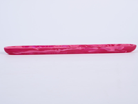 Plateau de service irrégulier moderne en marbre rose texturé, poli à la main, biodégradable, compatible lave-vaisselle, qualité alimentaire, pour les fêtes