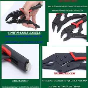 Morsetto per Saldatura Industriale in Acciaio Forgiato da 8-10 Pollici, Base Girevole a 360 Gradi, Pinza di Bloccaggio in Metallo - Product Image 4