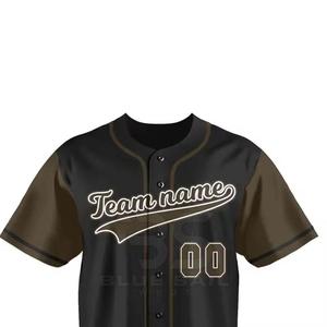 Camiseta de Béisbol Personalizada 100% Poliéster de Alta Calidad, Transpirable, Bordada, con Tirantes Ajustables, Manga Corta, Cuello en V, Unisex para Adultos - Product Image 4