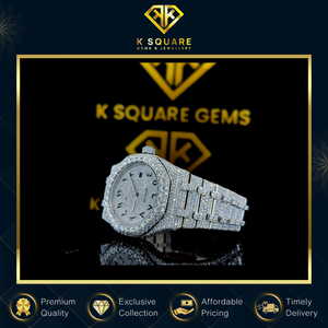 Montre unisexe de luxe de qualité supérieure, résistante à l'eau, avec mouvement automatique à quartz en acier inoxydable, sertie de diamants et dotée d'un verre saphir. - Product Image 5