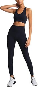 Women Body <b>Shaping</b> High Rise <b>Leggings</b> with Comfortable Padded Sports Bra Breathable Workout Yoga Fitness Activewear Outfit - Product Image 4