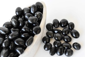 Piedras de Obsidiana Negra en Bruto de Primera Calidad al por Mayor, Pulidas a Mano, 1 kg, Forma Ovalada, para Arte, Coleccionismo y Decoración del Hogar - Product Image 2
