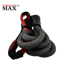 Kit de récupération cinétique JINLI Premium en Nylon66 avec manilles souples UHMWPE pour véhicules tout-terrain – Ensemble de récupération d'urgence
