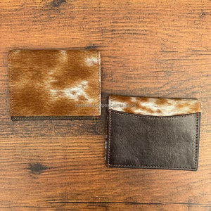 Mayorista Personalizar Cartera de Cuero de Alta Calidad RFID Bifold Tarjetero de Cuero Genuino Tarjetero para Efectivo Monedero Unisex - Product Image 5