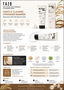 Espuma Limpiadora Facial con Ceramidas de Arroz, Ligeramente Ácida, 150 ml, para el Cuidado Diario de la Piel - Product Image 2