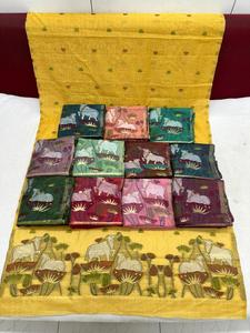 Pure Jacquard Dupatta With Dual Side Pallu Work Traditional Ethnic Festival <b>Wedding</b> Party Wear (126 meera jacaqard dupatta) - Product Image 1