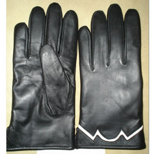 Guantes de Conducción de Cuero Genuino Negro de Marca Personalizada para Hombre y Mujer, Guantes de Moda Cálidos para Invierno - Product Image 4