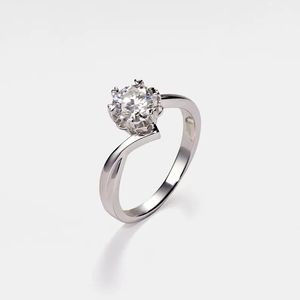 Luxury Swirl Design Round Brilliant Cut Diamond Engagement <b>Ring</b> 14K Gold Minimalist Wedding Jewelry Manufacturer - Product Image 2