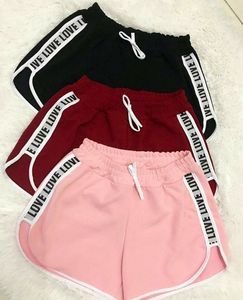 Shorts pour femmes à taille haute, tricotés, respirants, à séchage rapide, avec cordon de serrage et poches, 100% coton, élastiques, pour la course à pied, la gym, le yoga, la détente - Product Image 3