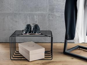 Chic <b>Shoe</b> Rack Dual Tier Modern Organizer <b>Space</b> <b>Saving</b> Design Strong Durable Frame Flexible <b>Storage</b> Minimal Entryway Solution - Product Image 3