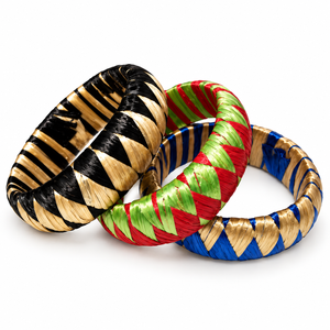 Ensemble de 2 bracelets en résine faits à la main, bleu et jaune, couleur unie, bijoux de mode, vente en gros, OEM, ODM - Product Image 3