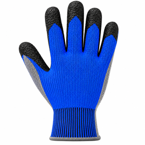 Gants de travail en latex personnalisés avec revêtement froissé, haute adhérence, protection des mains, vente en gros OEM - Product Image 4
