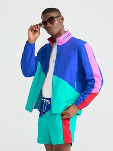 OEM Custom Logo Windbreaker Tracksuit <b>Waterproof</b> Jacket Short <b>Set</b> Bulk Wholesale Supplier Oversized Streetwear Windbreaker - Product Image 2