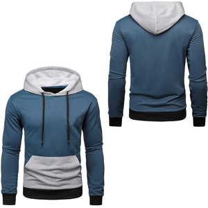 Sweat à capuche pour homme en mélange polyester/coton respirant, style unique, décontracté, nouvelle collection, en polaire unie, en promotion - Product Image 1