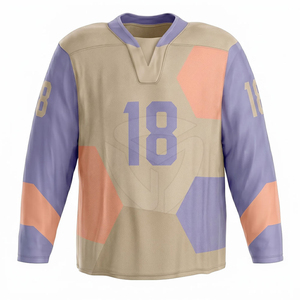 Ensemble d'uniformes de hockey sur glace personnalisés, maillot sublimé, shorts, gants, patins, vêtements de sport respirants en polyester pour hommes, toutes saisons - Product Image 4