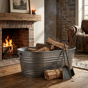 Bac ovale en fer galvanisé de 16 gallons, noir - Product Image 5