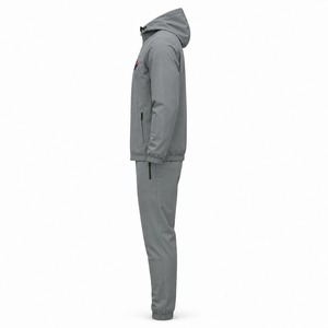 Survêtement coupe-vent pour homme, vêtements de sport haute performance, doté d'un tissu polyester résistant au vent, idéal pour la course à pied, la randonnée et le fitness. - Product Image 2