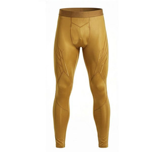 Collants de compression tendance pour hommes, taille élastique, séchage rapide, respirants, vêtements de sport, ajustement flexible pour la gym, l'entraînement, la course à pied et le fitness - Product Image 1