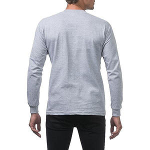 Camiseta de manga larga de alta calidad para hombre, ropa sencilla a la moda, transpirable, con cuello redondo. - Product Image 2