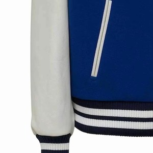 High Quality <b>Men's</b> Letterman Varsity <b>Jacket</b> Wool Body Stand Collar Waterproof Embroidery Winter Wear <b>Smart</b> Style Reversible - Product Image 4