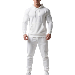 Conjunto Deportivo Informal de Algodón para Hombre, Sudadera con Capucha, Pantalones Deportivos, Ropa Deportiva para Correr a Diario - Product Image 5