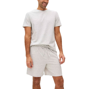 Affordable Price New Summer Men 2PC Set Suit Short Sleeve T Shirt and Shorts For Mens Casual Mens Twin Set For Daily Use - Product Image 2