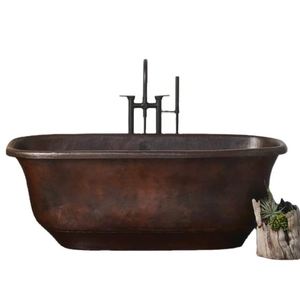 Bañera de Cobre Doble Tipo Slipper, Bañera de Lujo Económica y Asequible, Bañera de Lujo Antigua, Gran Venta - Product Image 1