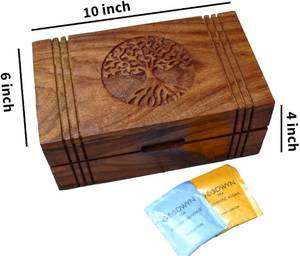 Caja de Madera para Tazas de Té al por Mayor, Caja de Almacenamiento de Madera Sólida de Diferentes Formas, Caja de Regalo de Madera - Product Image 1
