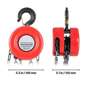 Paranco a Catena Manuale da 1 Tonnellata con Altezza di Sollevamento di 3 Metri e Catena Zincata G70 - Product Image 4
