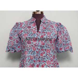 ชุดเดรสผ้าฝ้ายแท้ 100% สำหรับเด็กผู้หญิง ผู้หญิง สาวๆ สวมใส่สบายๆ เหมาะสำหรับงานปาร์ตี้ริมชายหาด ดีไซน์เก๋ ทรงตรงทันสมัย - Product Image 2