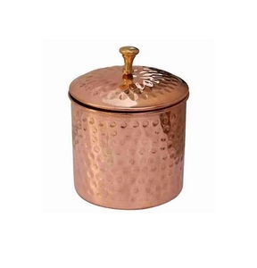 High Quality Cylinder Metal Food <b>Storage</b> Containers With Wooden Lids Airtight Stackable Minimalist Design <b>For</b> <b>Kitchen</b> Canister - Product Image 2