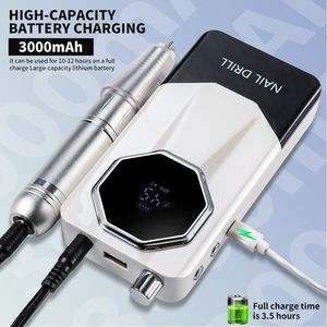 Machine à ongles électrique professionnelle portable rechargeable 45000 tr/min pour gel, vernis et manucure - Product Image 2