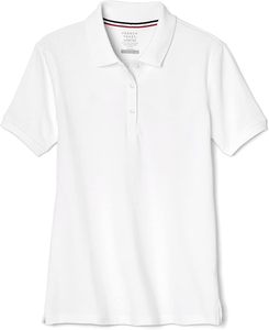 Chemise en piqué blanc uni à manches courtes pour femme, décontractée, respirante, compressée, séchage rapide, coton tricoté écologique - Product Image 5