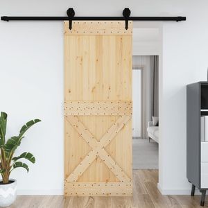 NARVIK 35.4 porta del fienile in legno massello di pino "x 82.7" bella porta artigianale - Product Image 1