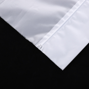 <b>Clothes</b> Packaging <b>Pvc</b> Clear Zipper High Quality New Custom Luxury Frosted White Shipping Bag With Logo - Product Image 6