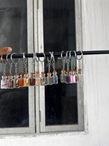 Handmade Gemstone <b>Bottle</b> Keychains With <b>Cork</b> Stopper Natural Crystal Chips Portable Jar Charms For Home Feng Shui Decoration - Product Image 1