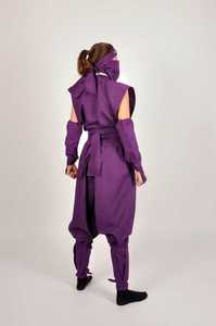 Uniforme Profesional de Ninja Morado, Conjunto de Disfraz Shinobi Shozoku para Entrenamiento de Artes Marciales, Cosplay, Halloween y Actuaciones - Product Image 3