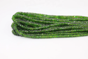 ลูกปัดทรงรอนเดลล์ ไดโอไซด์โครเมียมธรรมชาติ เกรด AAA+ ขนาด 3.5-5.5 มม. ความยาว 16 นิ้ว สำหรับทำเครื่องประดับ - Product Image 2