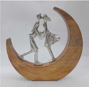 Escultura de Mesa Moderna Abstracta de Aluminio, Hecha a Mano, Pequeña, Ecológica, Duradera, para Hogar, Oficina, Navidad, Arte Metálico, Decoración del Hogar - Product Image 2