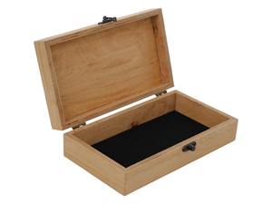 Boîte en bois de pin gravée au laser sur mesure, boîte en bois naturelle gravée au laser, boîte à bijoux, boîte de rangement, accessoire de loisirs créatifs en gros - Product Image 4