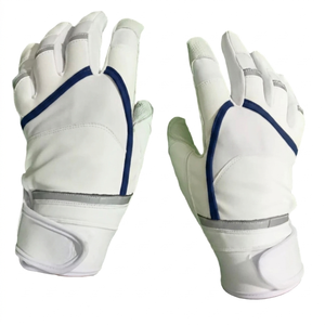 Gants de frappe de baseball en cuir pleine fleur ultra-résistants avec paume rembourrée et support de poignet réglable pour les joueurs du lycée - Product Image 1