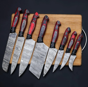 Prestige Blades Handmade Damascus 67-Layer Chef <b>Knife</b> Set 100% High Quality Durable <b>Sharp</b> 5-Piece Ambidextrous Straight Edge - Product Image 3