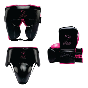 Guantes de Boxeo Profesionales Fly, Protector de Cabeza, Protector Inguinal, Conjunto de Equipo de Entrenamiento y Sparring, Personalizado OEM, 100% Cuero Genuino, Ligero - Product Image 1