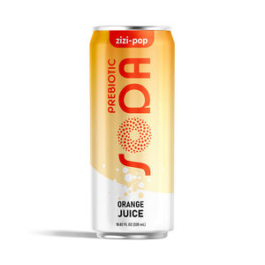 น้ำส้มพรีไบโอติกโซดา 320 มล. แบบกระป๋อง |   รสผลไม้หลากหลาย รับผลิตแบบ OEM ODM แบรนด์ส่วนตัว เวียดนาม - Product Image 1