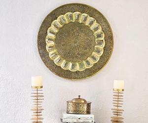 Handmade Metal Wall <b>Decor</b> <b>Plates</b> With Oriental Carved Design Bohemian Style For Home <b>Decorating</b> - Product Image 5