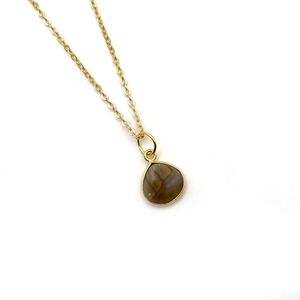 Natural Tiger Eye 925 Sterling <b>Silver</b> Heart Necklace Handmade 10mm Stone Gold Plating Smooth Gemstone Jewelry Gift for Wedding - Product Image 3